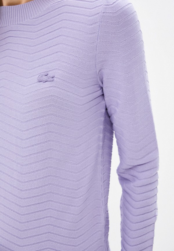 Джемпер Lacoste цвет фиолетовый  Фото 4