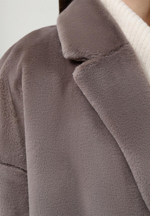 Шуба Alef коричневый, размер 50, фото 6