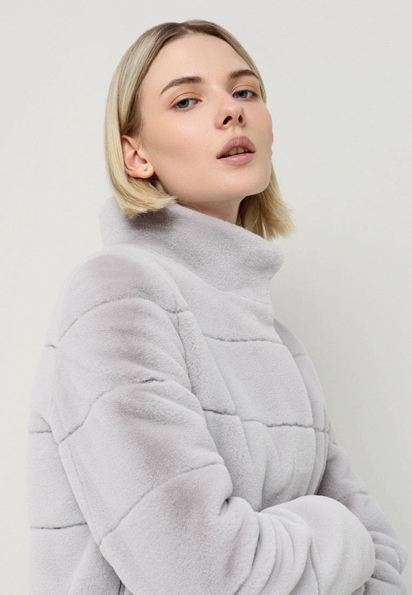 Шуба Alef серый, размер 40, фото 5