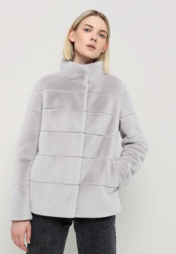 Шуба Alef серый, размер 40, фото 6