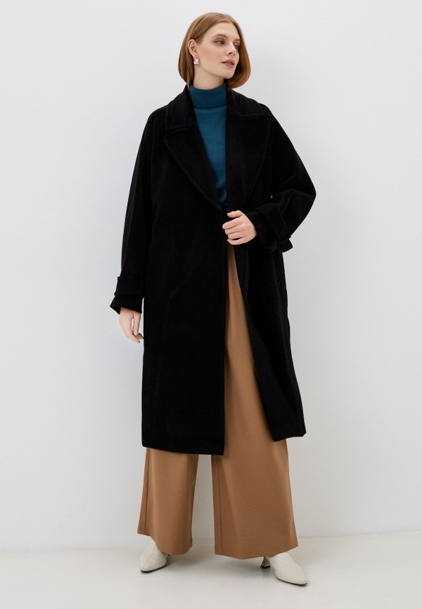 Пальто Shi-shi цвет черный  Фото 2