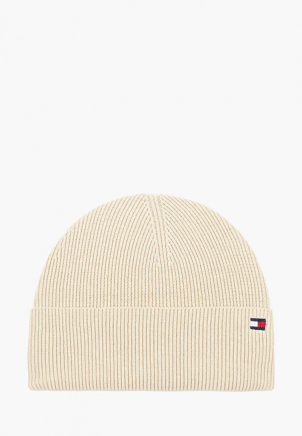 

Шапка Tommy Hilfiger, Бежевый, ESSENTIAL KNIT BEANIE