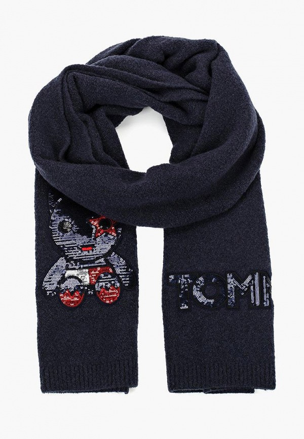 

Шарф Tommy Hilfiger, Синий, LUXURY MASCOT KNIT SCARF