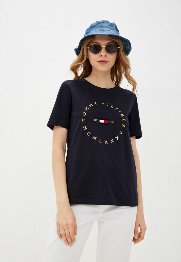 

Футболка Tommy Hilfiger, Синий, REGULAR CIRCLE C-NK TEE SS