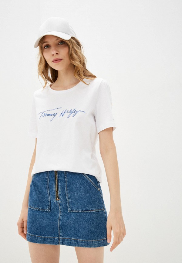 

Футболка Tommy Hilfiger, Белый, REGULAR SCRIPT OPEN-NK TEE SS