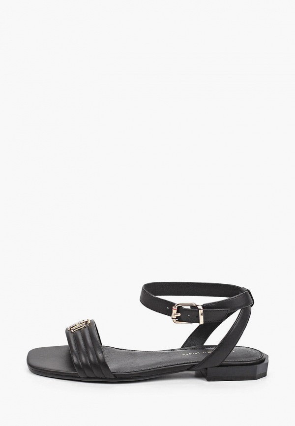 

Сандалии Tommy Hilfiger, Черный, TOMMY PADDED FLAT SANDAL