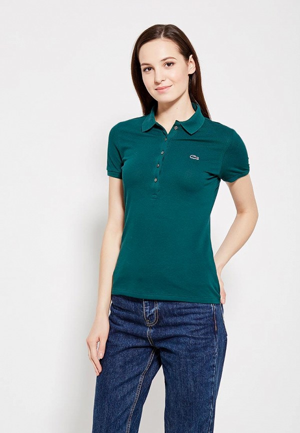 

Поло Lacoste, Зеленый, Lacoste MP002XW0AJXR