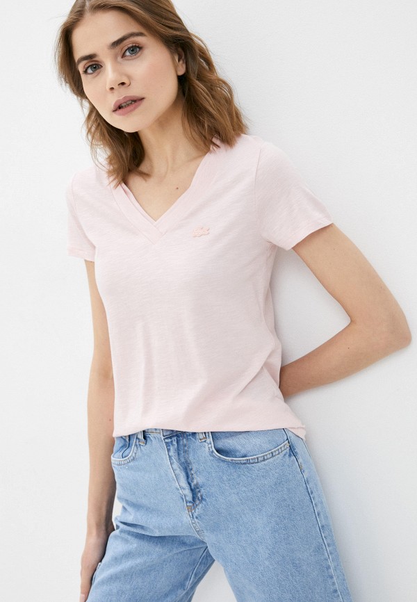 

Футболка Lacoste, Розовый