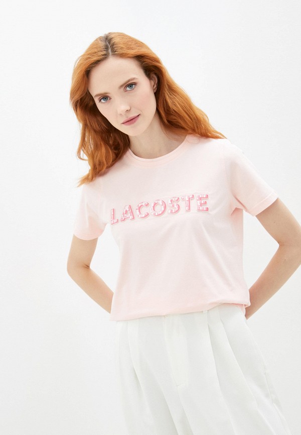 

Футболка Lacoste, Розовый