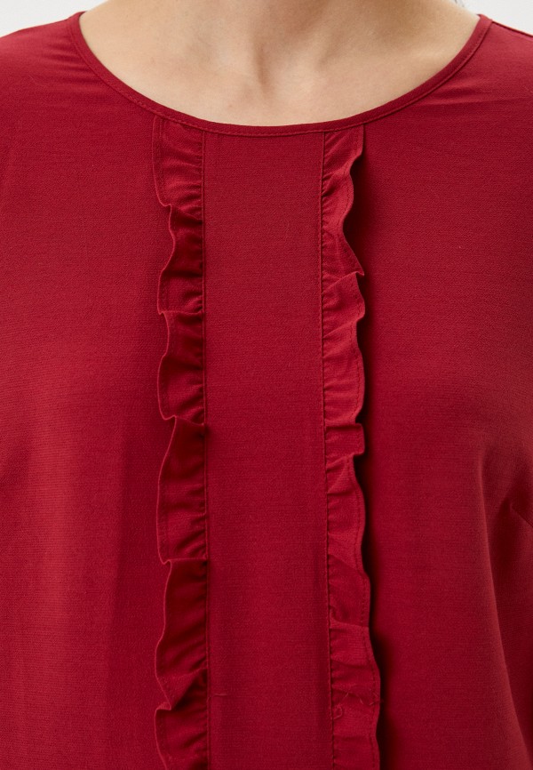 Блуза Salko цвет бордовый  Фото 4