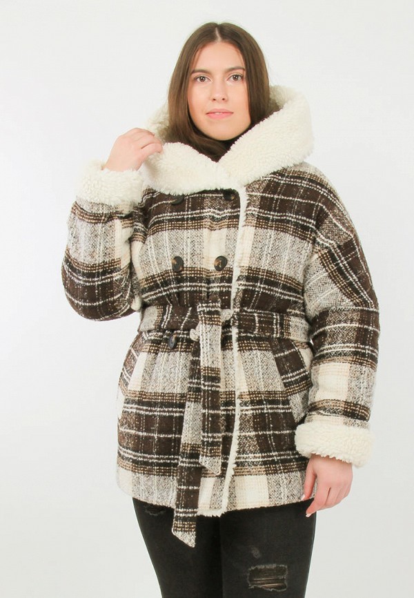 

Полупальто Chiua's, Коричневый, Chiua's MP002XW0AWJW