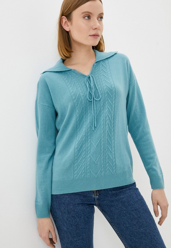 Пуловер O.Line цвет бирюзовый 