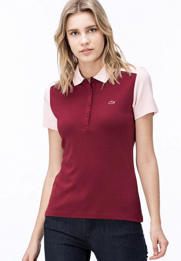 

Поло Lacoste, Бордовый
