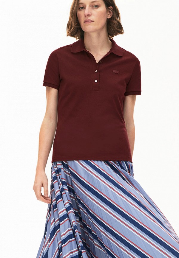 

Поло Lacoste, Бордовый
