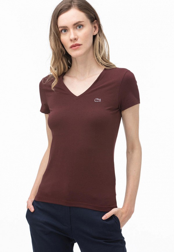 

Футболка Lacoste, Бордовый