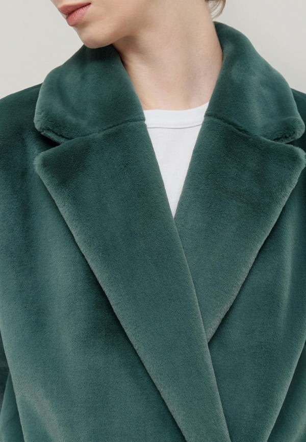 Шуба Alef зеленый, размер 56, фото 5