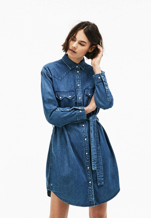 

Платье джинсовое Lacoste, Синий, Lacoste MP002XW0AZP8