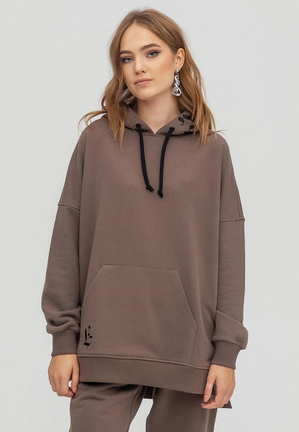 

Худи Hoody Stories, Коричневый, Виктория, с начесом