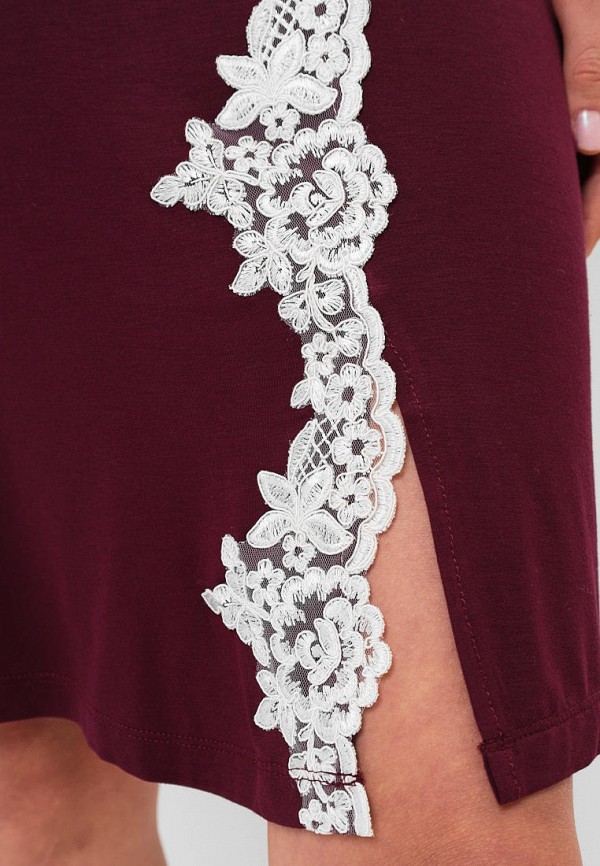 Сорочка ночная Luisa Moretti бордовый, размер 42, фото 6