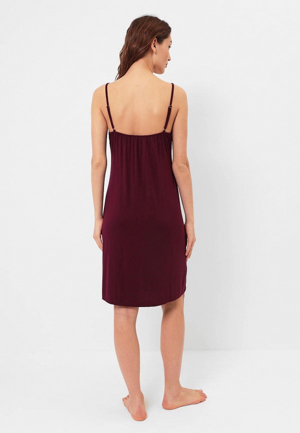 Сорочка ночная Luisa Moretti бордовый, размер 42, фото 3