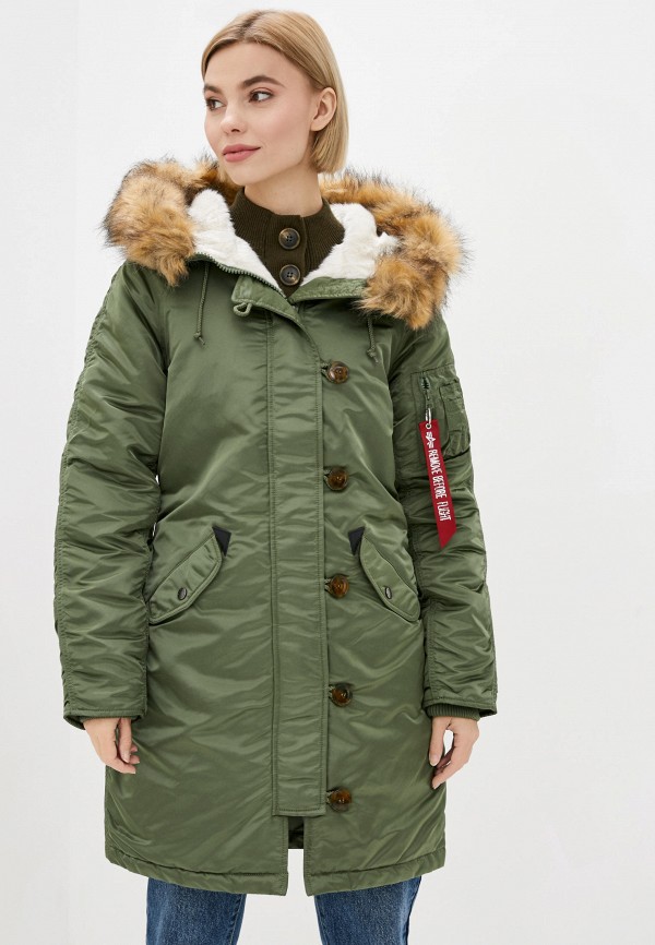

Парка Alpha Industries, Хаки, Alpha Industries MP002XW0B5YY