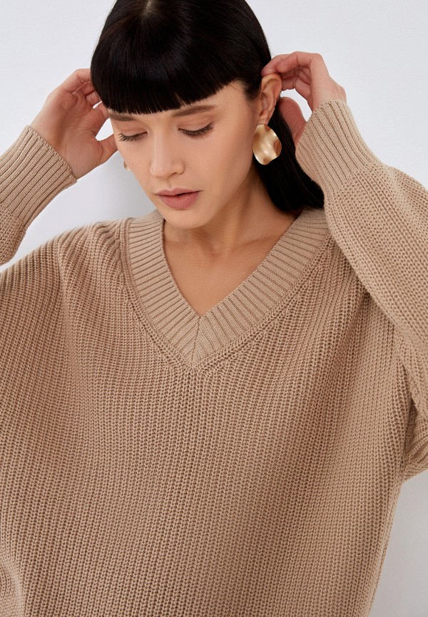 Пуловер Zarina цвет бежевый  Фото 5