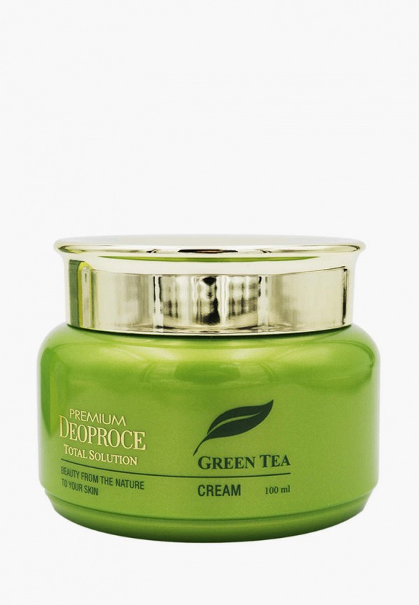 Крем для лица Deoproce Premium Greentea Total Solution Cream для лица с зеленым чаем, 100 мл тонер для лица deoproce premium greentea total solution toner 260 мл