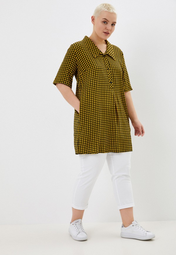 Блуза Артесса желтый, размер 48, фото 2