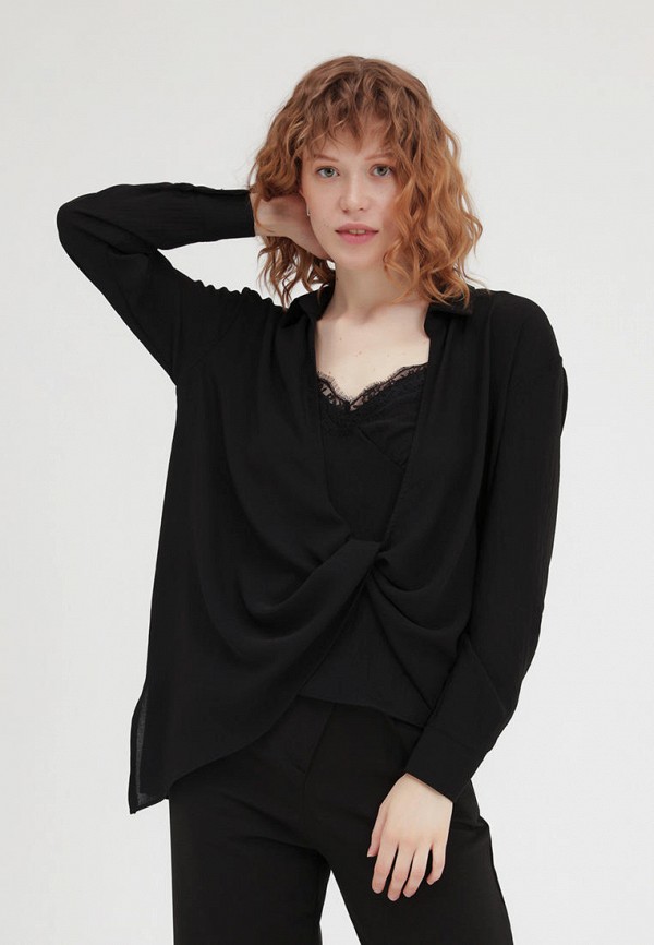 

Блуза Quzu, Черный, Quzu MP002XW0BDU9