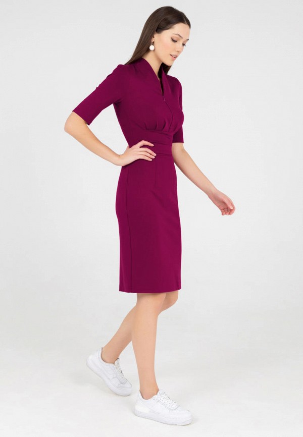 Платье Grey Cat фиолетовый, размер 46, фото 2