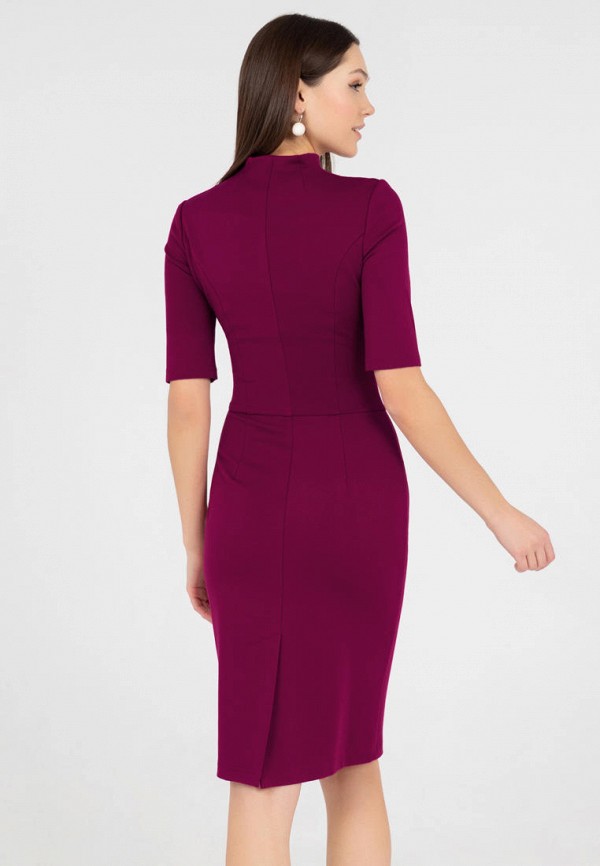 Платье Grey Cat фиолетовый, размер 46, фото 3