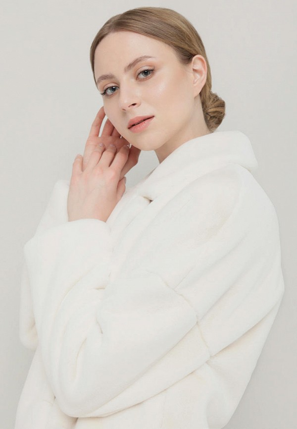 Шуба Alef белый, размер 52, фото 5