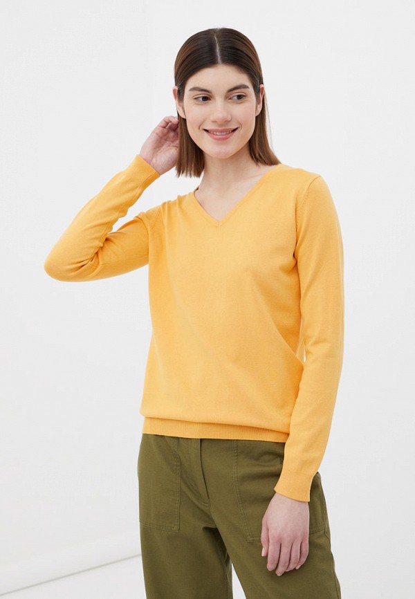 Пуловер Finn Flare желтый  MP002XW0BMYF