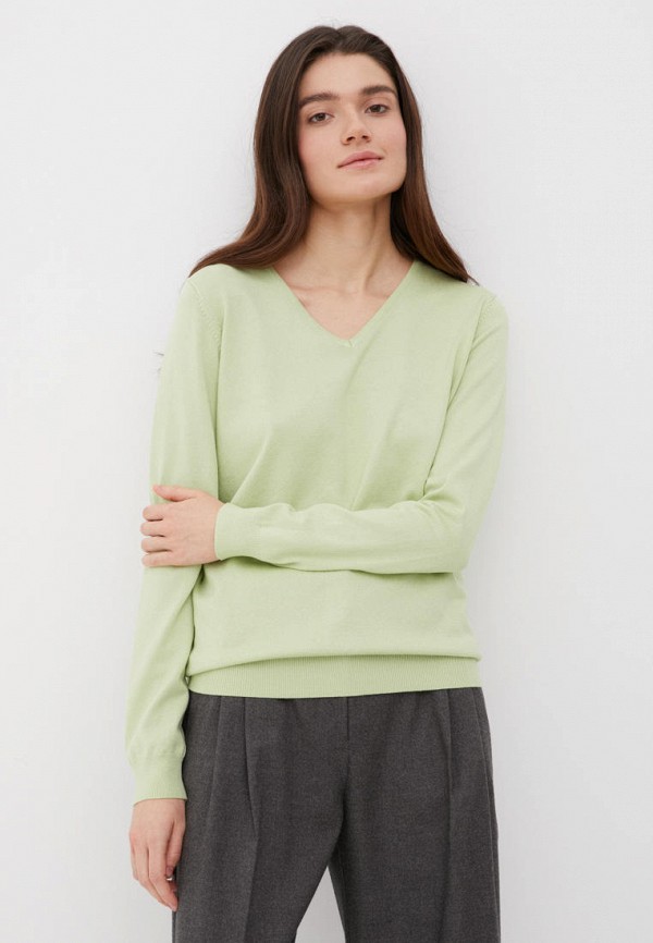 Пуловер Finn Flare зеленого цвета