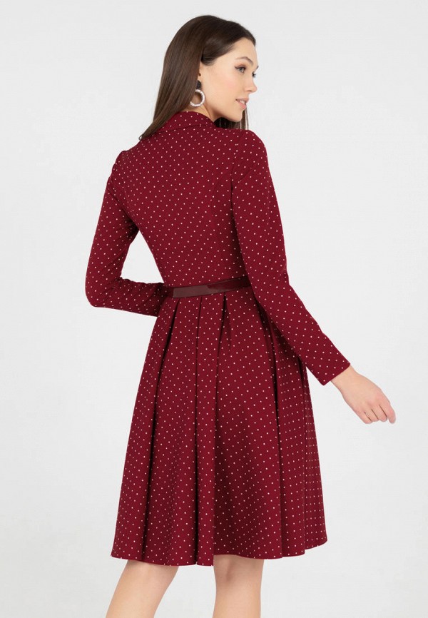 Платье Grey Cat бордовый, размер 52, фото 3