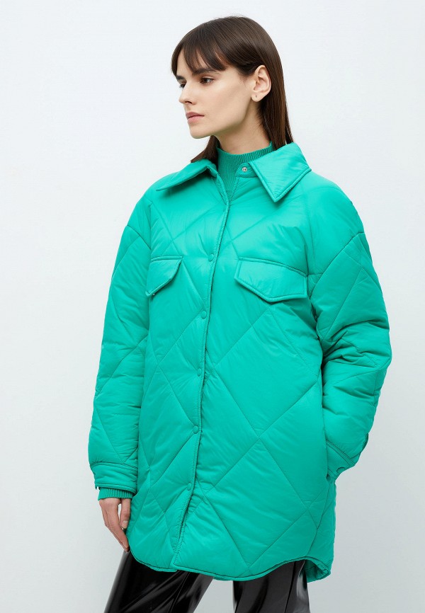 Куртка утепленная Sela цвет зеленый  Фото 4