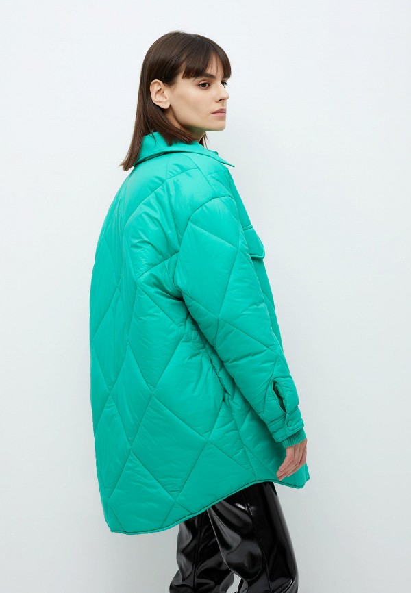 Куртка утепленная Sela цвет зеленый  Фото 3
