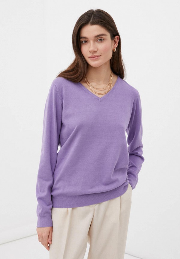 Пуловер Finn Flare фиолетовый  MP002XW0BO81