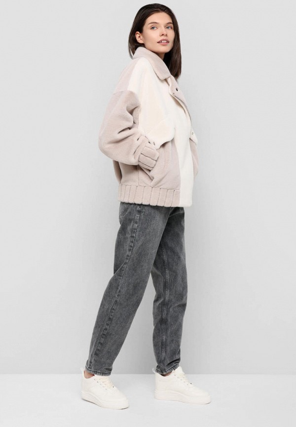 Шуба Alef бежевый, размер 50, фото 4