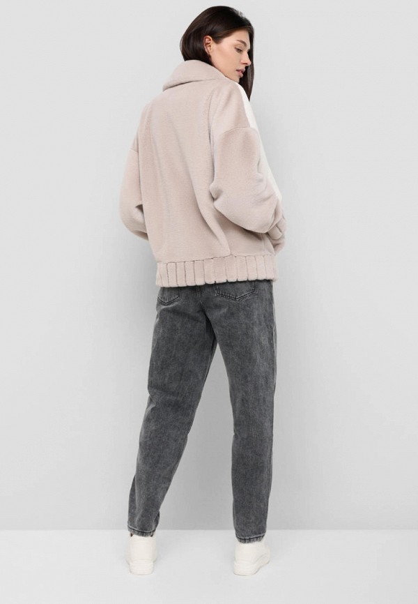 Шуба Alef бежевый, размер 50, фото 3