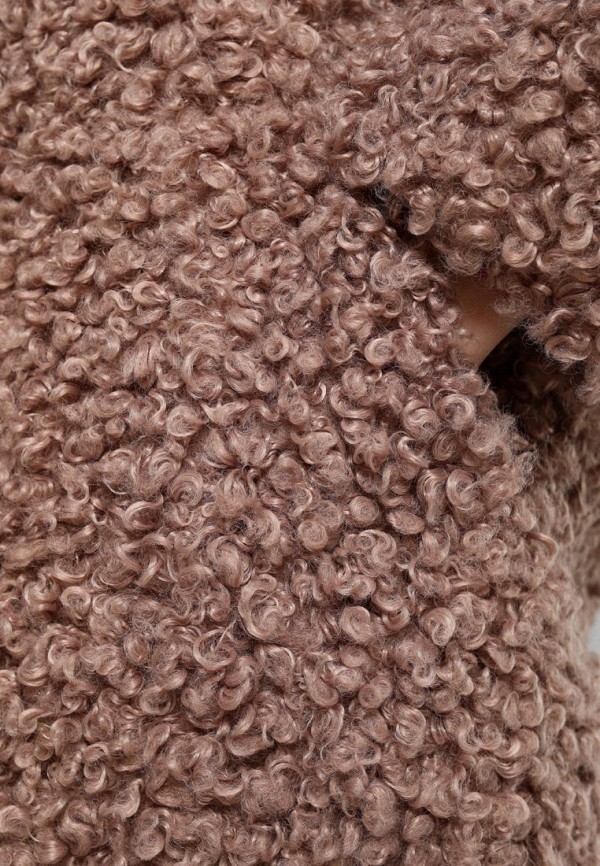 Шуба Alef бежевый, размер 50, фото 6