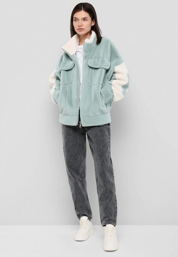 Шуба Alef бирюзовый, размер 50, фото 2