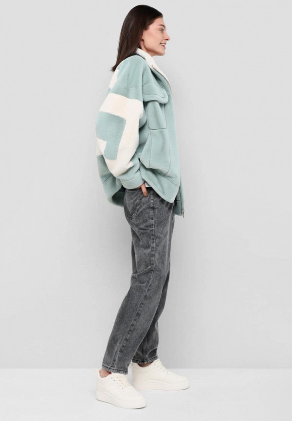 Шуба Alef бирюзовый, размер 50, фото 4