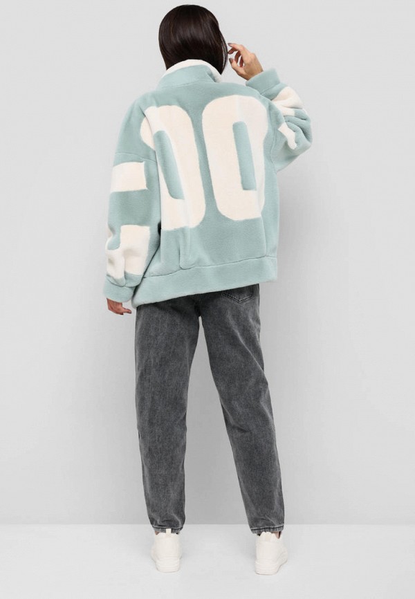 Шуба Alef бирюзовый, размер 50, фото 3