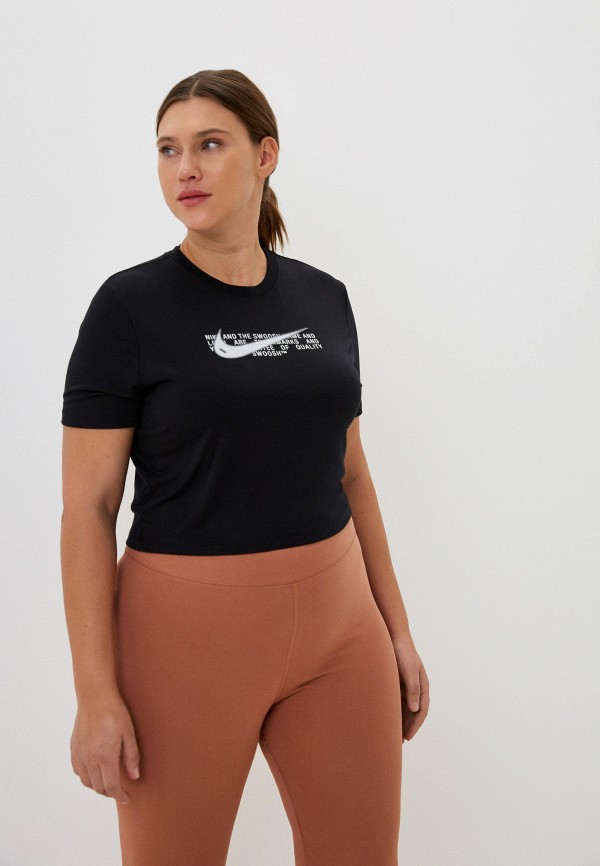 

Футболка спортивная Nike, Черный, W NSW TEE SLIM CRP SWOOSH