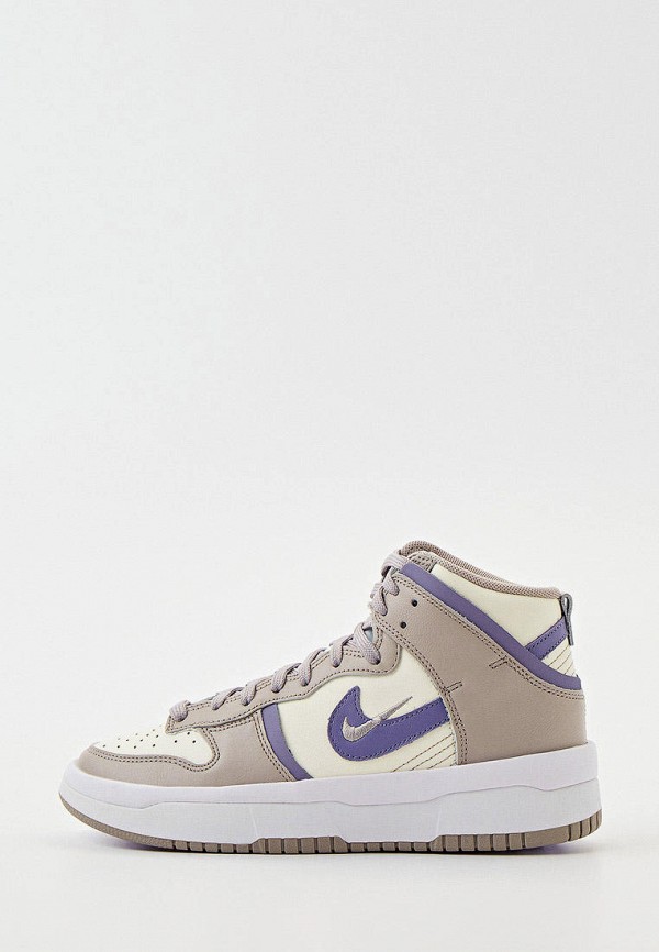

Кеды Nike, Бежевый, W NIKE DUNK HI REBEL