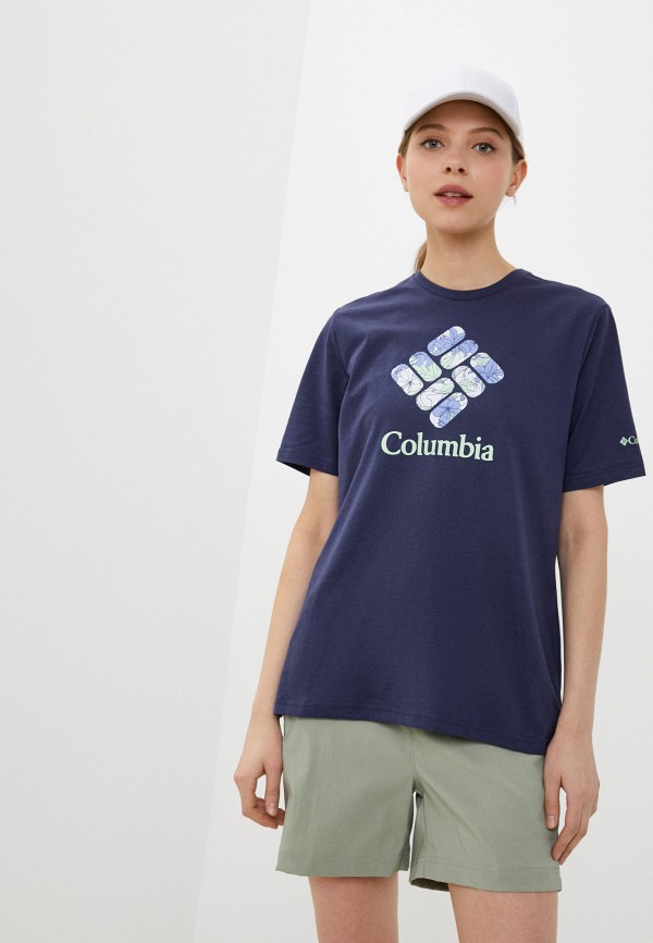 

Футболка Columbia, Синий, Timber Point™
