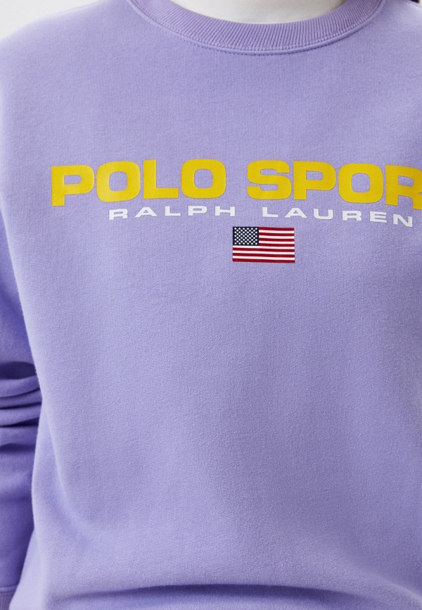 Свитшот Polo Ralph Lauren цвет фиолетовый  Фото 4