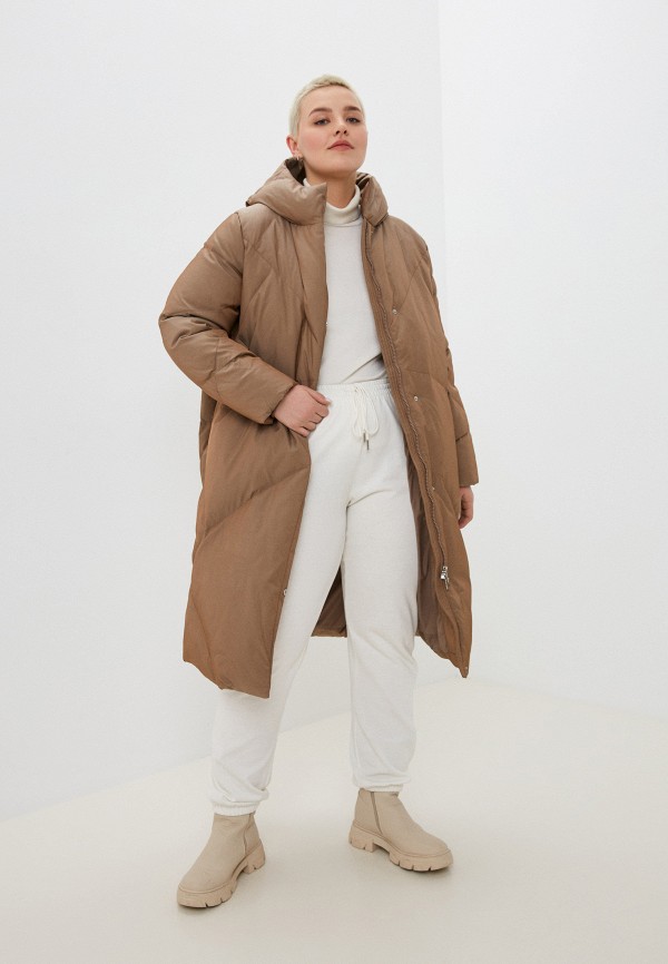 Пуховик Baon коричневый, размер 52, фото 2