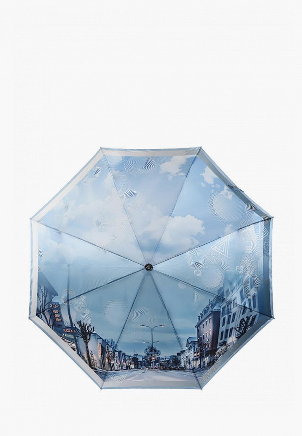 Зонт складной Fabretti голубой  MP002XW0CAD2